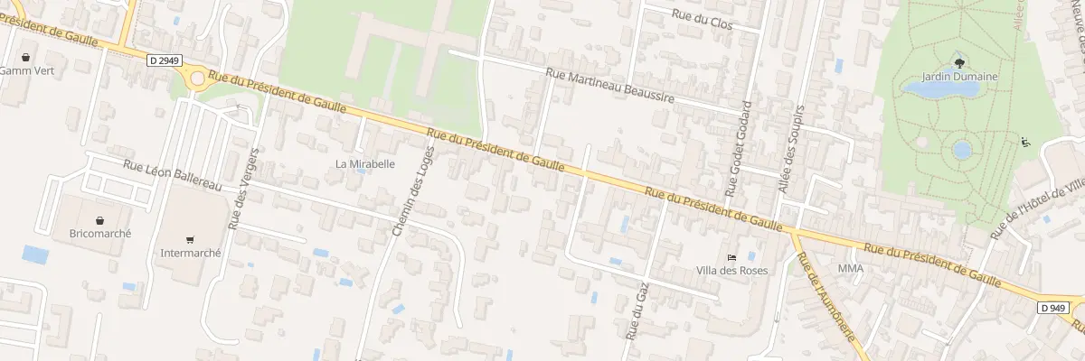 Plan du 71 Rue du Presid de Gaulle à Luçon