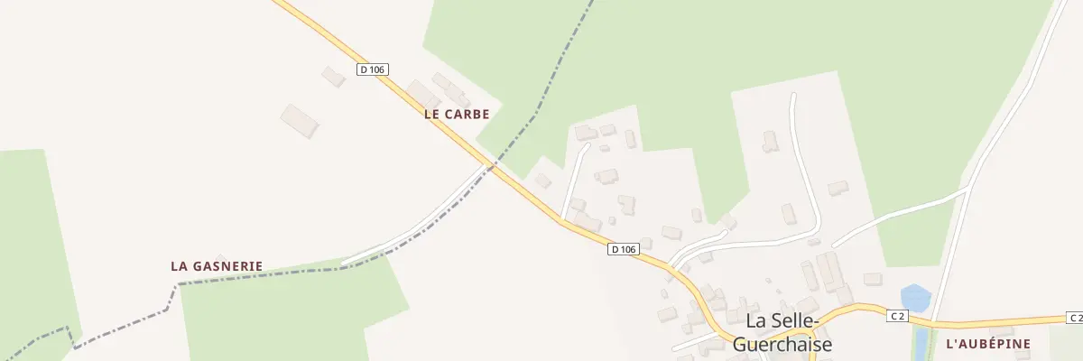 Plan du 2 La Gagnerie à La Selle-Guerchaise