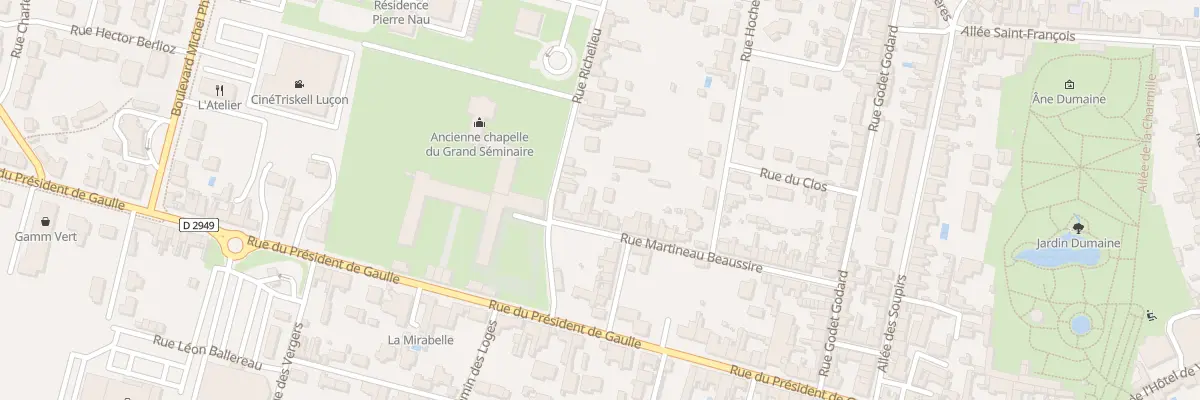 Plan du 38B Rue martineau beaussire à Luçon