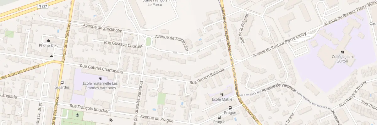 Plan du 17 Av de Sofia à La Rochelle