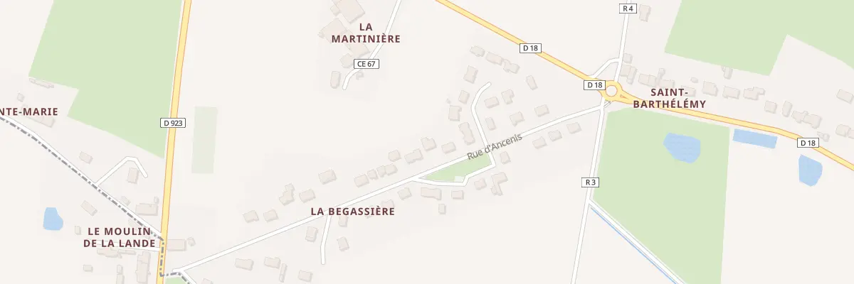 Plan du 200 Rue d’Ancenis à Pouillé-les-Côteaux