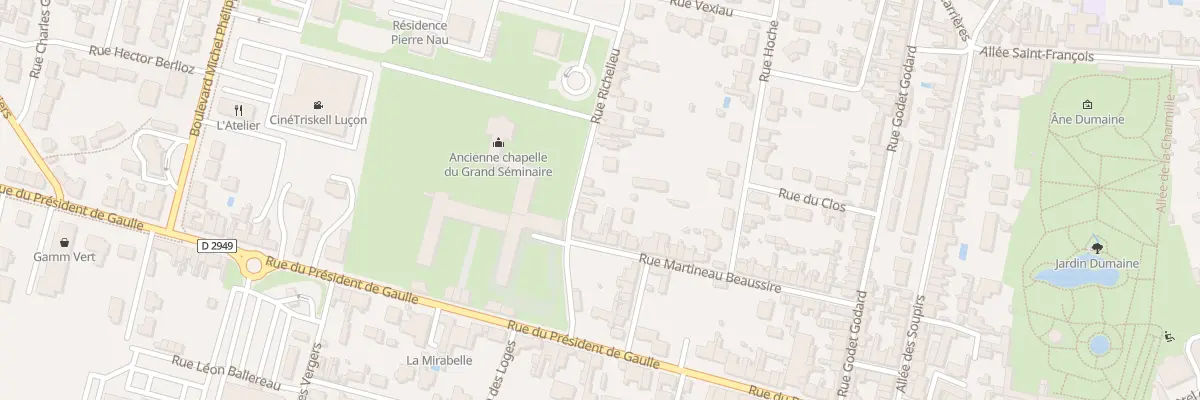 Plan du 10 Rue richelieu à Luçon