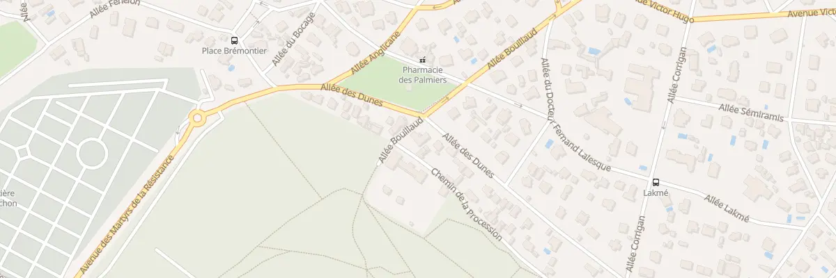 Plan du 44 All des Dunes à Arcachon