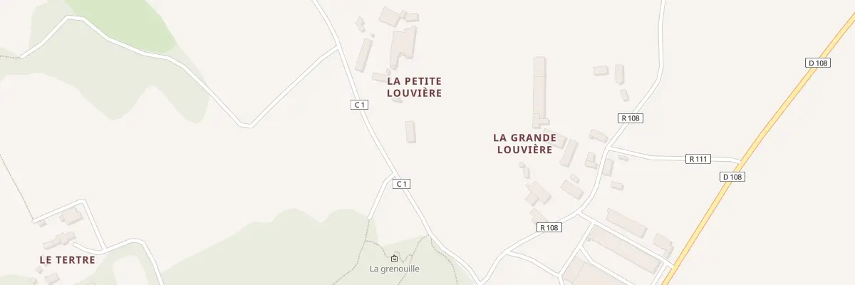 Plan du 2 La Petite Louviere à Monthault