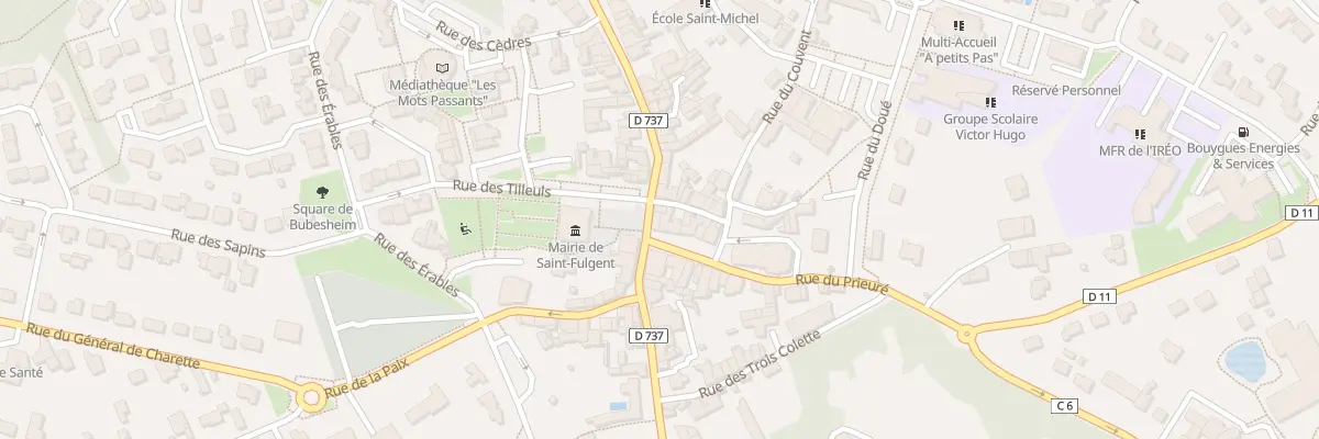 Plan du 25 Rue nationale à Saint-Fulgent