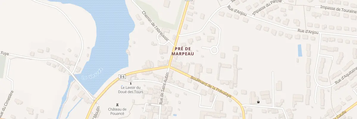 Plan du 2 Av de la Gare (Pouance) à Ombrée d’Anjou