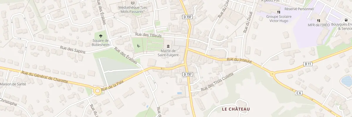 Plan du 16 Rue nationale à Saint-Fulgent