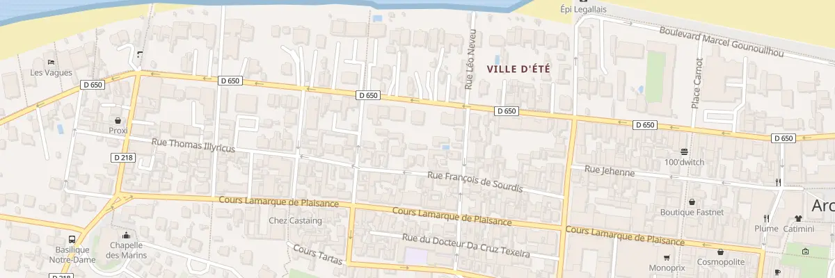 Plan du 368 Bd de la Plage à Arcachon