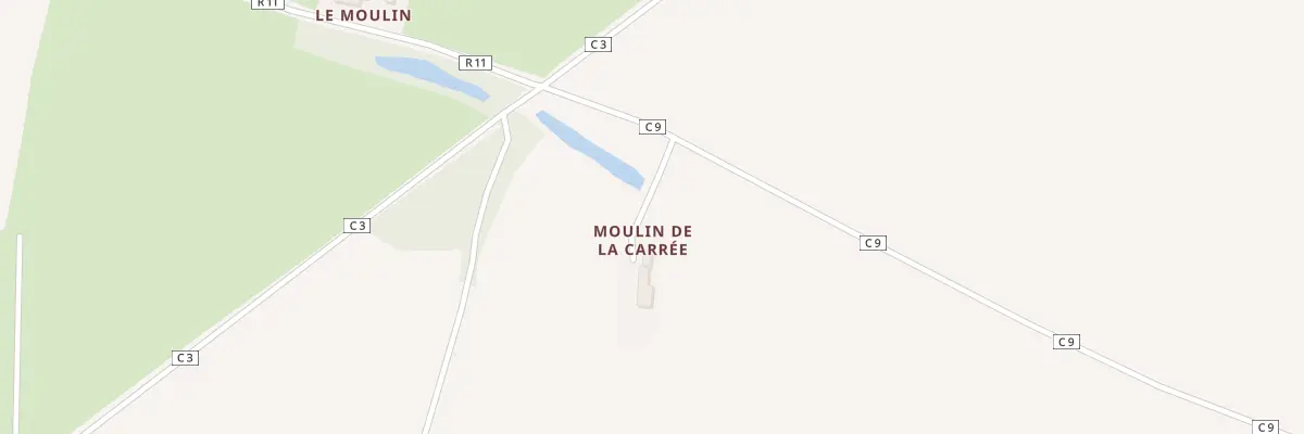 Plan du 2 Le Moulin de la Carrée à La Chapelle-Glain