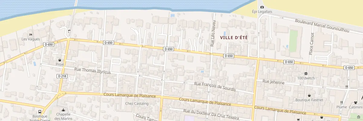Plan du 370 Bd de la Plage à Arcachon