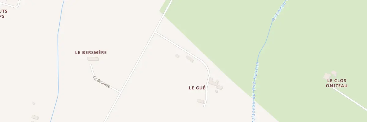 Plan du 92 Le Gué à Mellé