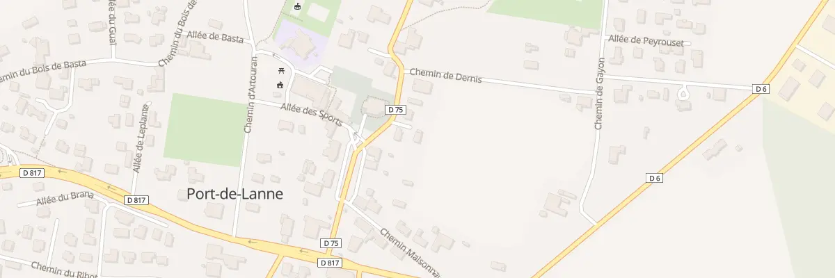 Plan du 150 Le Bourg à Port-de-Lanne