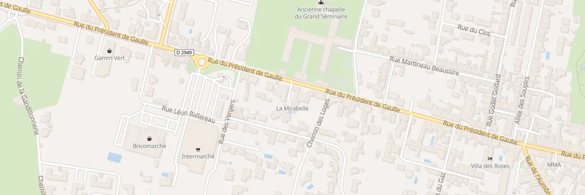 Plan du 89 Rue du Presid de Gaulle à Luçon