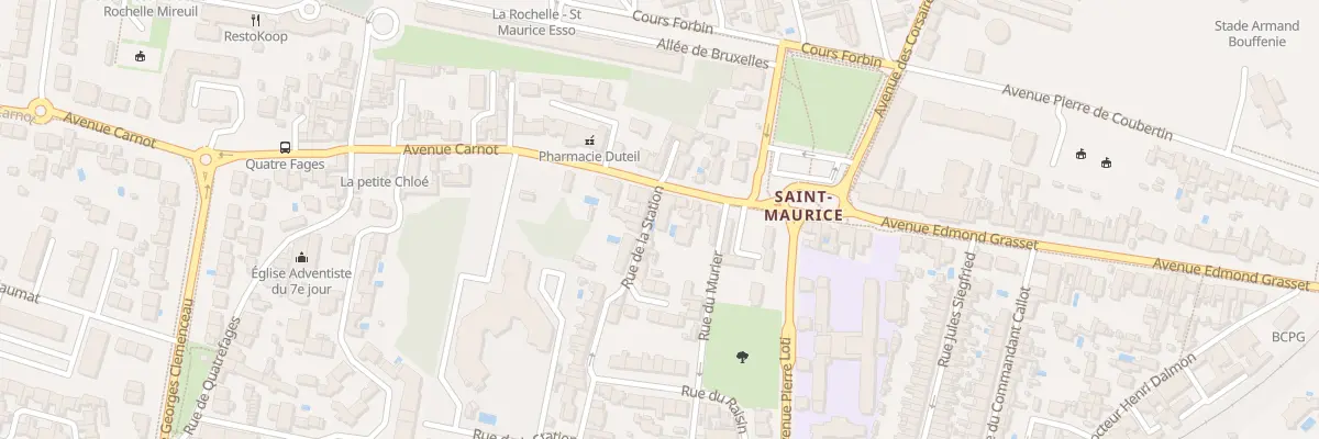 Plan du 1 Rue de la Station à La Rochelle