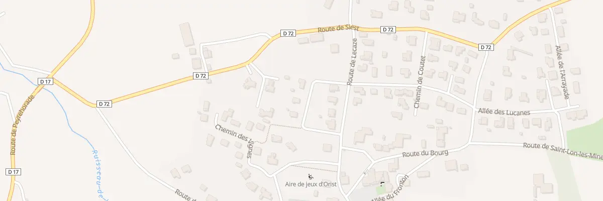Plan du 6 Rte de Lecaze à Orist