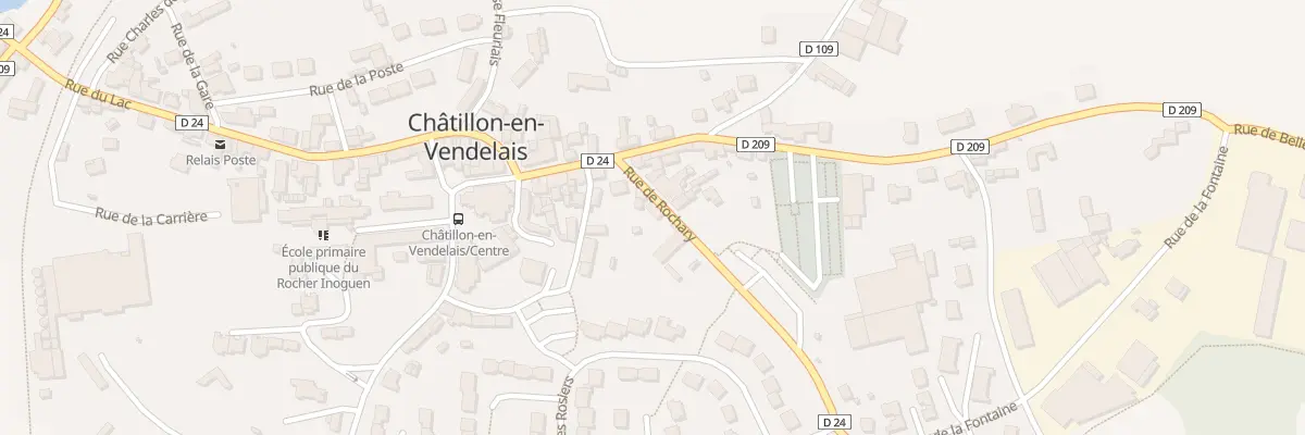 Plan du 4 Rue de Rochary à Châtillon-en-Vendelais