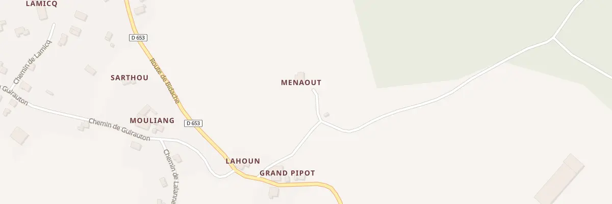 Plan du 211 Che de Menaout à Guiche
