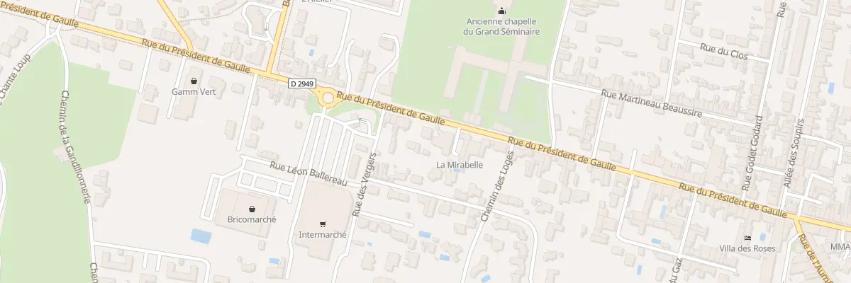 Plan du 91 Rue du Presid de Gaulle à Luçon