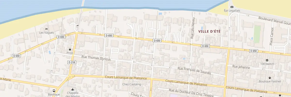 Plan du 382 Bd de la Plage à Arcachon