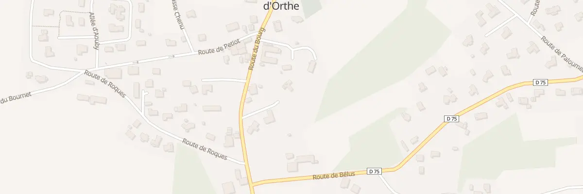 Plan du 5001 Rte du Bourg à Saint-Étienne-d’Orthe