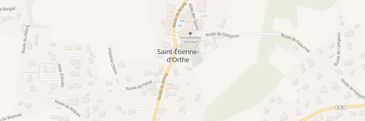 Plan du 330 Rte du Bourg à Saint-Étienne-d’Orthe
