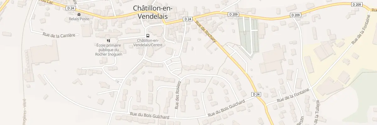 Plan du 9 Rue des Rosiers à Châtillon-en-Vendelais