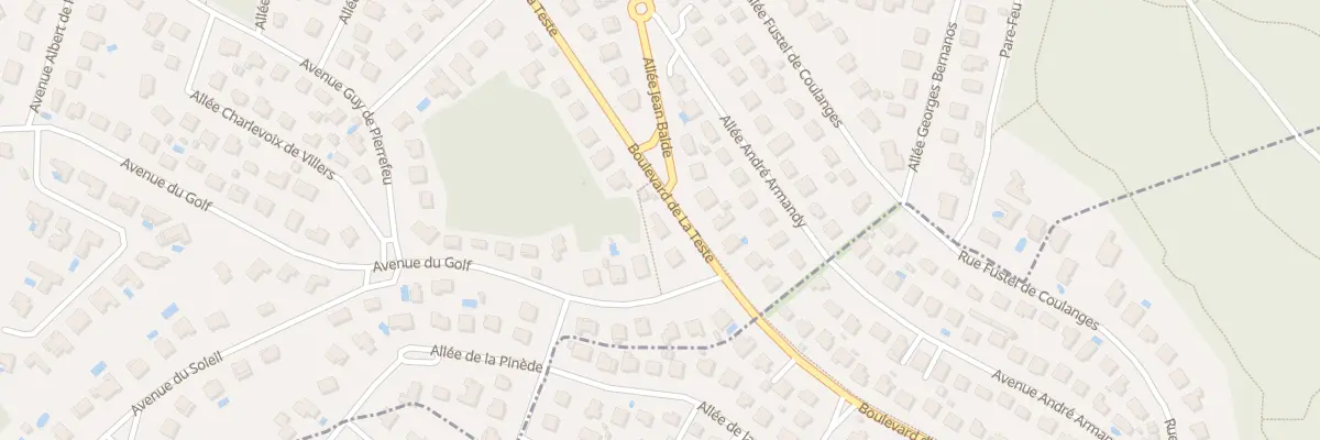 Plan du 6 Bd de la Teste à Arcachon