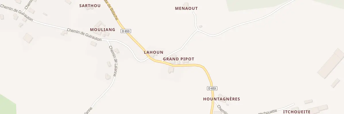 Plan du 2347 Rte de Bidache à Guiche