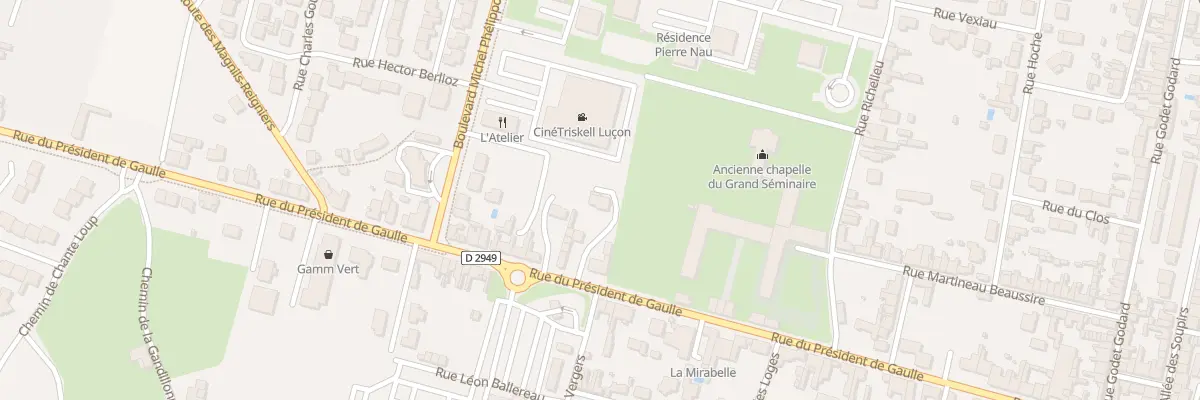 Plan du 88T Rue du Presid de Gaulle à Luçon