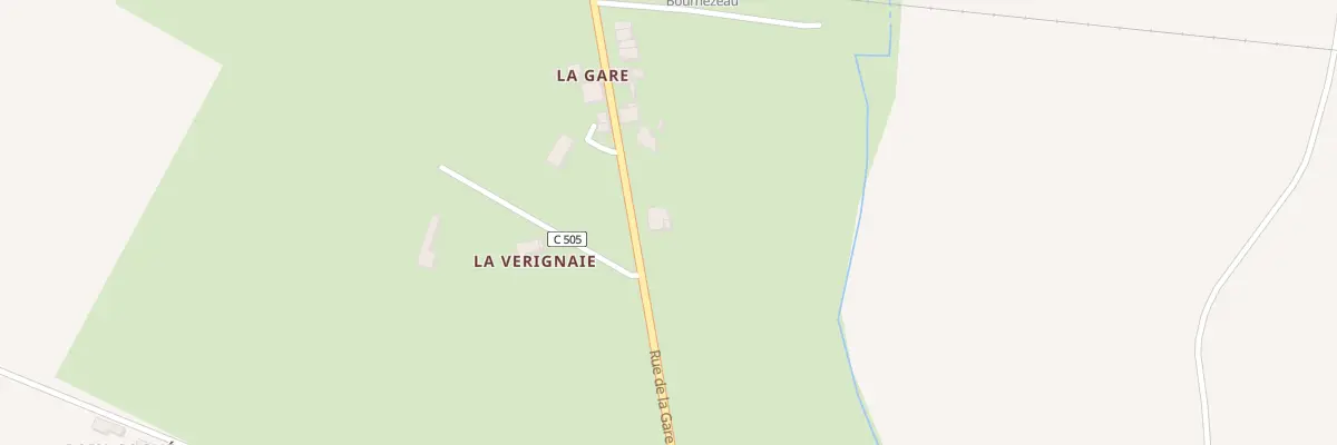 Plan du 5353 La Gare à Bournezeau