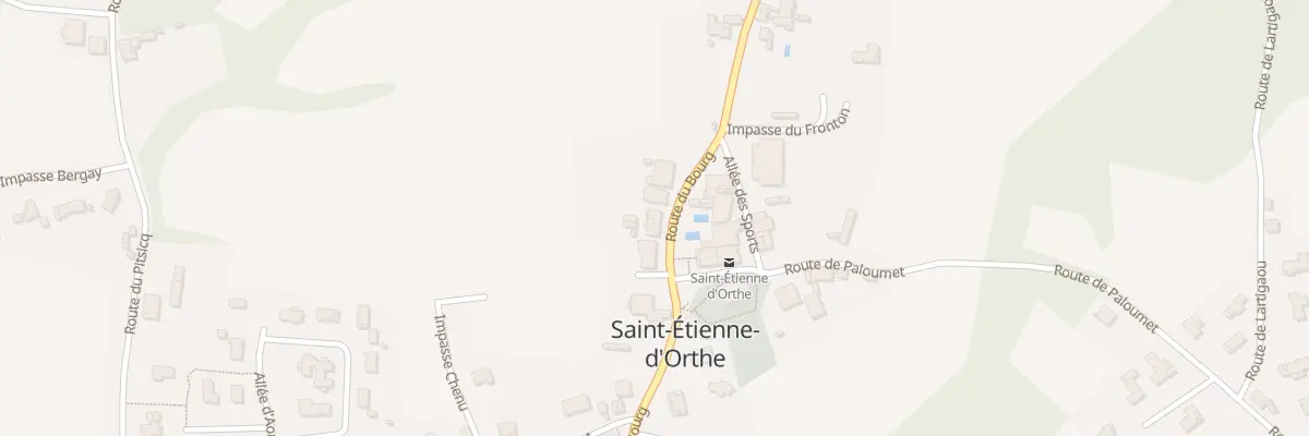 Plan du 465 Rte du Bourg à Saint-Étienne-d’Orthe