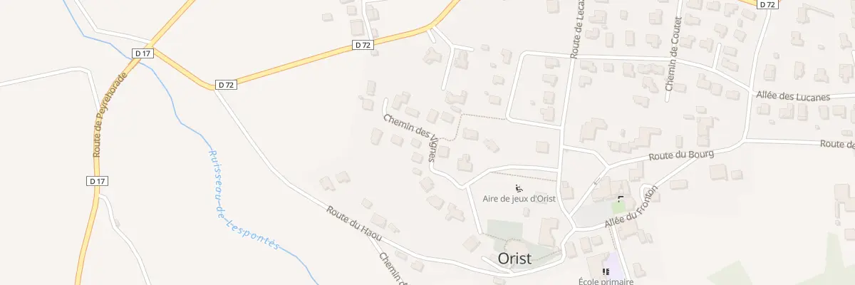 Plan du Bourg à Orist