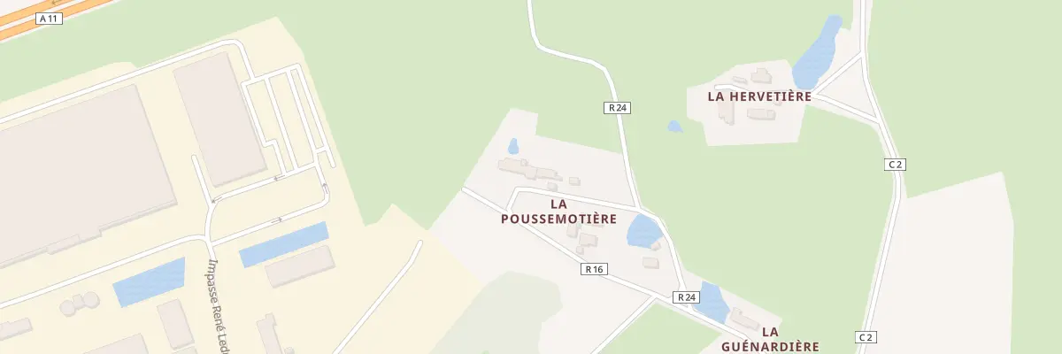 Plan de La Poussemotiere à Ancenis-Saint-Géréon