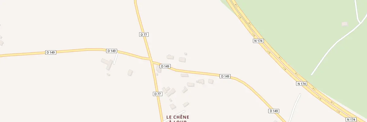 Plan du 2 Le Chene a Loup à Thèreval