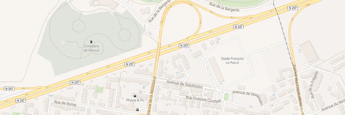 Plan du 13 Rue H de Toulouse Lautrec à La Rochelle