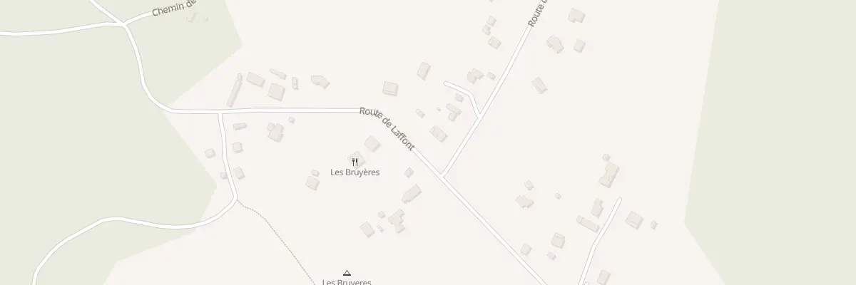 Plan de Rte de Laffont à Sainte-Eulalie-en-Born