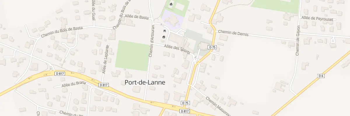 Plan du 283 Le Bourg à Port-de-Lanne