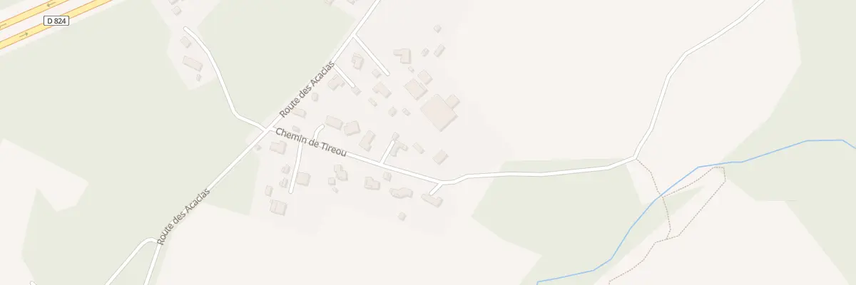 Plan du 221 Che de Tireou à Rivière-Saas-et-Gourby