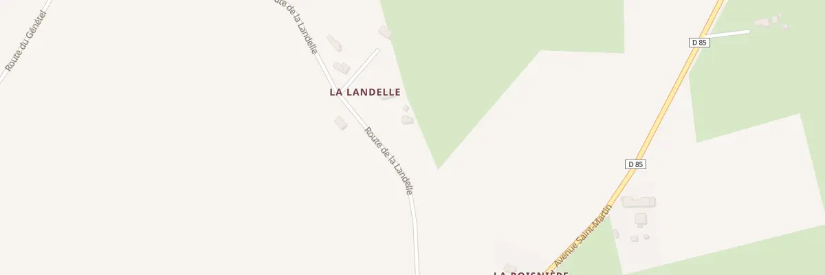 Plan du 4 Rte de la Landelle - Mesnil Th à Isigny-le-Buat