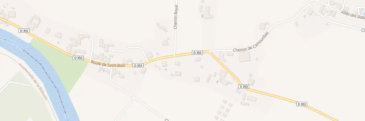 Plan du 1981 Rte de Saint-Jean Rd353 à Sames
