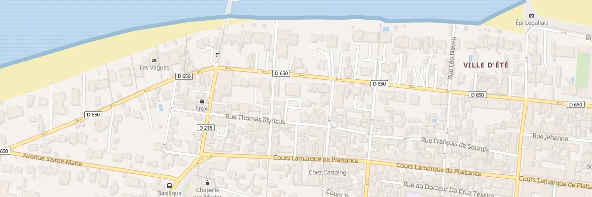 Plan du 398 Bd de la Plage à Arcachon