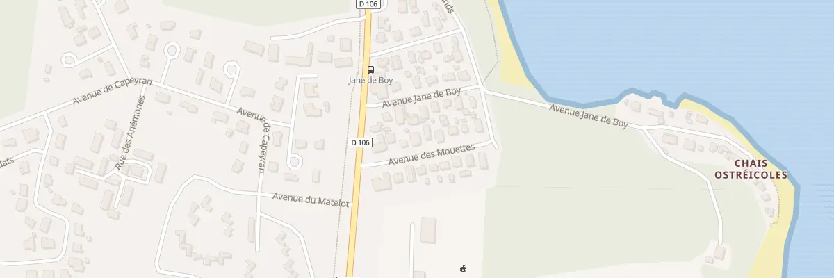 Plan du 8 Av des Mouettes à Lège-Cap-Ferret