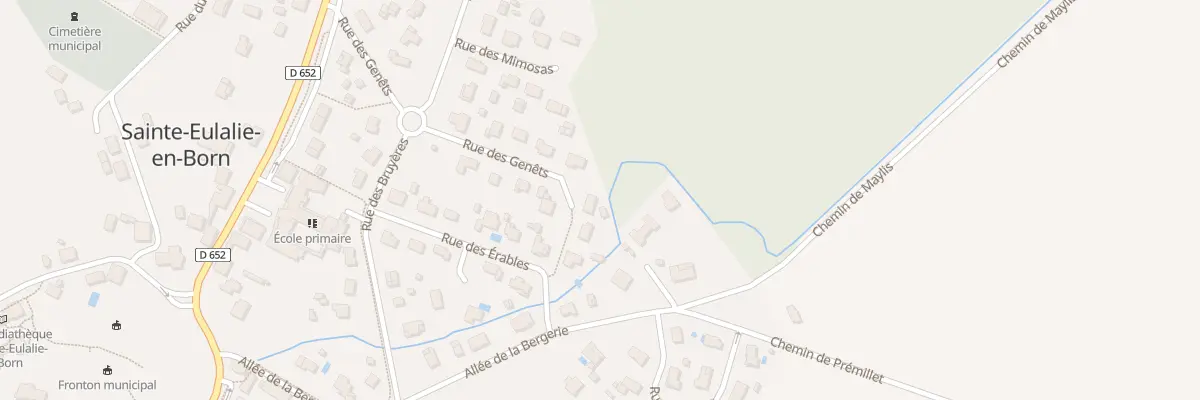 Plan du 289 Rue des Genêts à Sainte-Eulalie-en-Born
