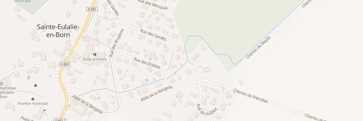 Plan du 309 Rue des Genêts à Sainte-Eulalie-en-Born