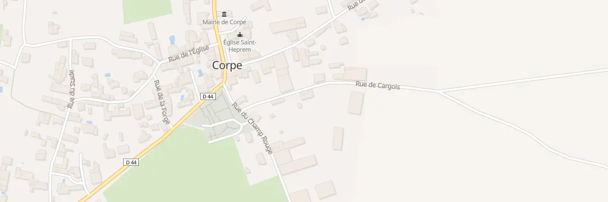 Plan du 4 Rue de cargois à Corpe