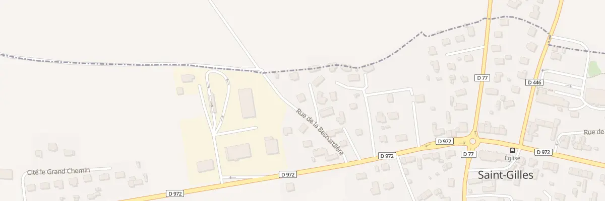 Plan du 2 Rue de la Besnardiere à Saint-Gilles