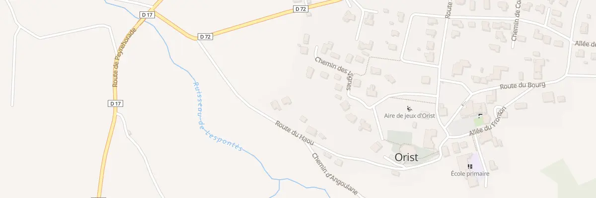 Plan du 317 Rte du Haou à Orist