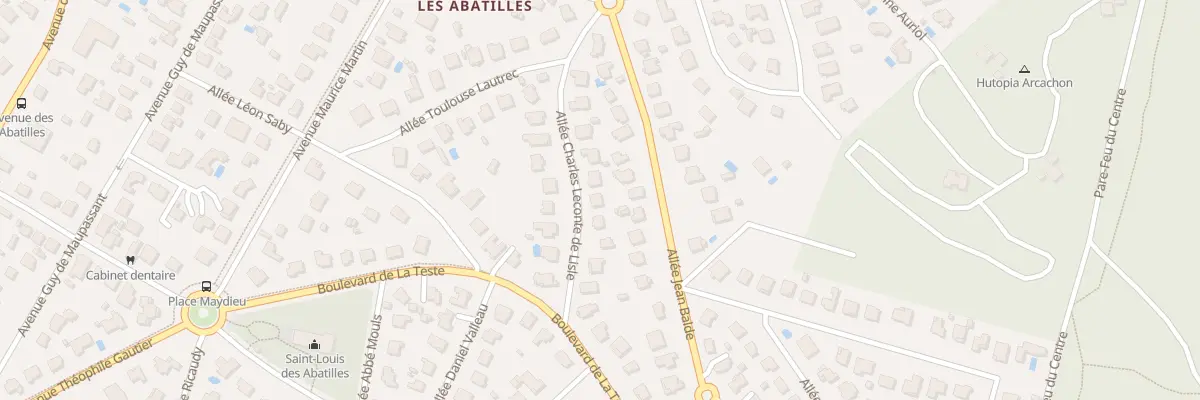 Plan du 12 All Charles Leconte de Lisle à Arcachon