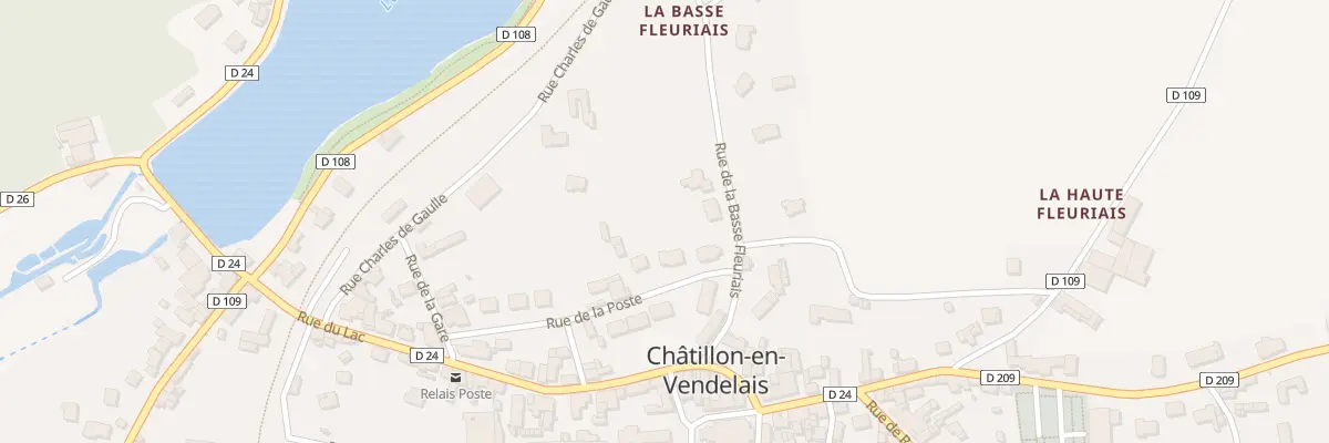 Plan du 15 Rue de la Poste à Châtillon-en-Vendelais