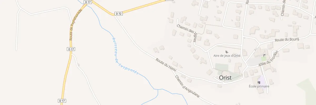 Plan du 308 Rte du Haou à Orist